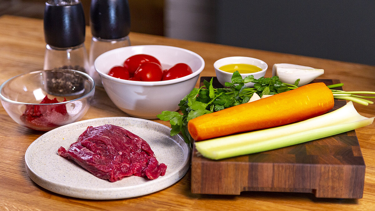 Набор продуктов для зимнего супа