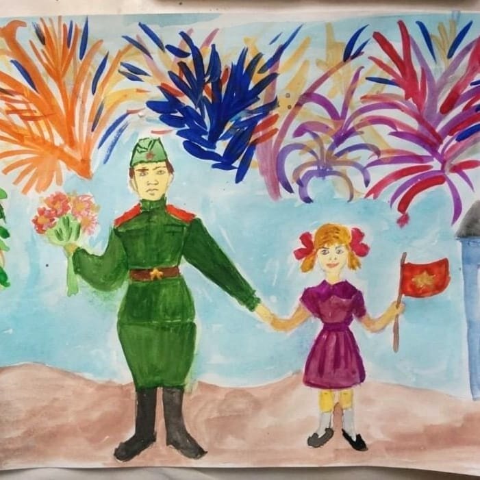 Дети рисуют победу рисунки конкурс