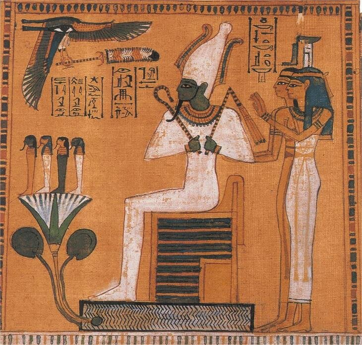 Анубис на темном фоне загадочное изображение древнего египетского бога
