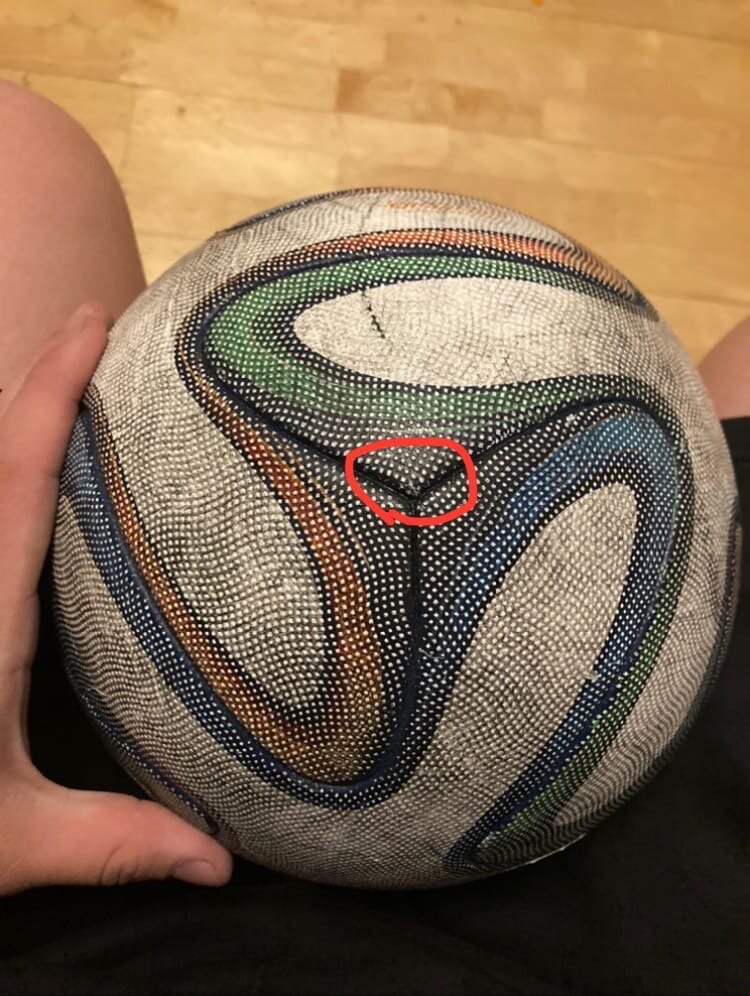 Выявление прокола, мяч Brazucd