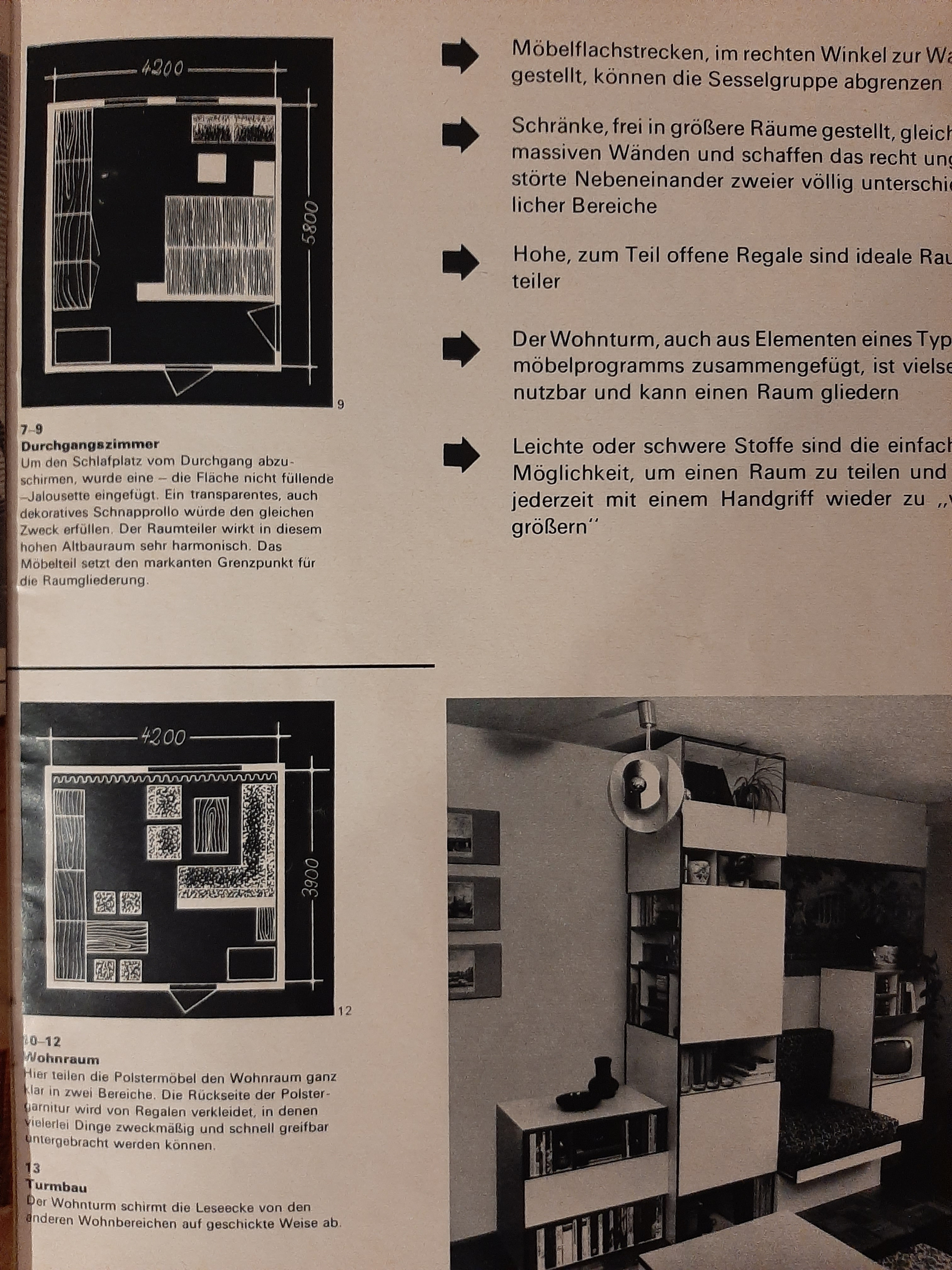 Маленькие квартиры из журналов ГДР 1977-1980 годов12