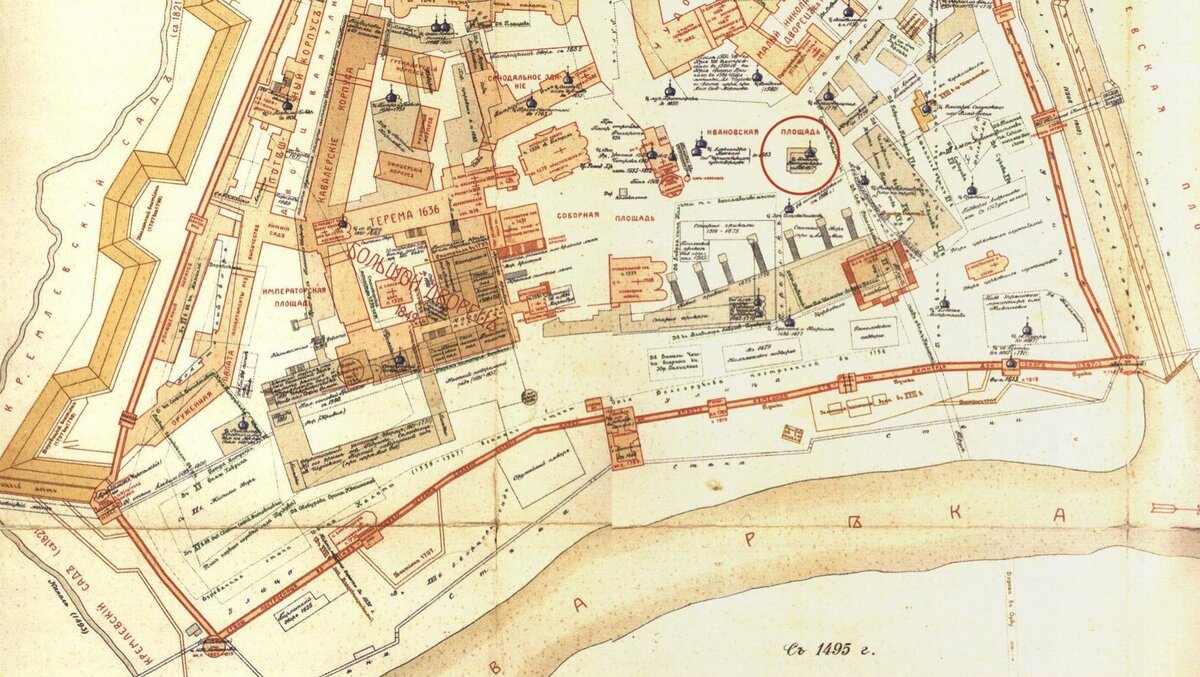 План Московского Кремля А.П. Бартенева, 1830-1840-е гг. Москва, 1910. 