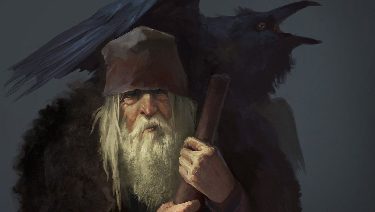 Колдун знахарь 5 букв. Старик Колдун. Старик с посохом. Старик концепт. Старец с посохом