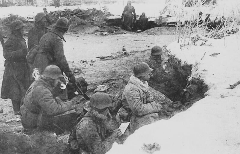 Командный пункт одного из подразделений 7-ой армии РККА на Карельском перешейке, 1939 год.