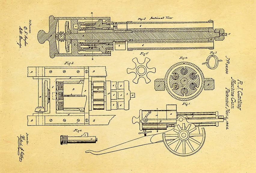 В апреле 1861 Richard Jordan Gatling приступил к разработке «устройства для экономии труда для ведения войны», которое, как он надеялся, сведет к минимуму количество людей, необходимых для ведения...-2