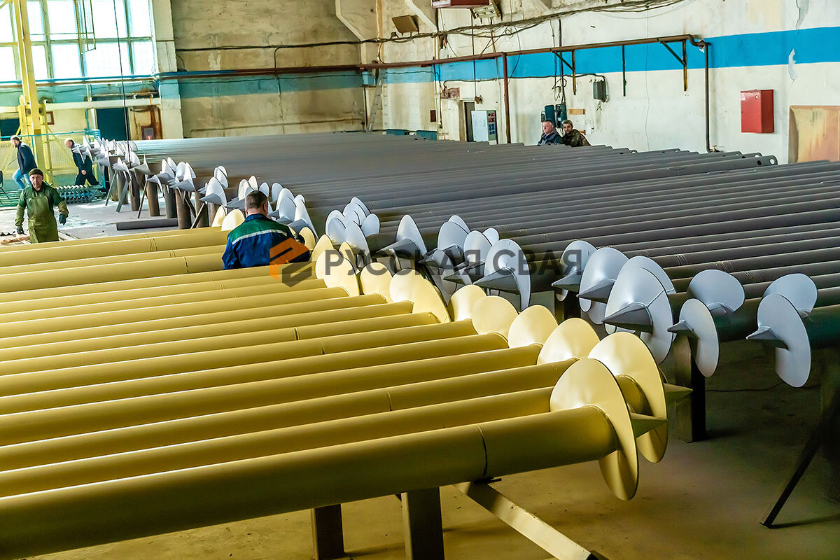 Монтаж винтовых свай от компании Русская Свая