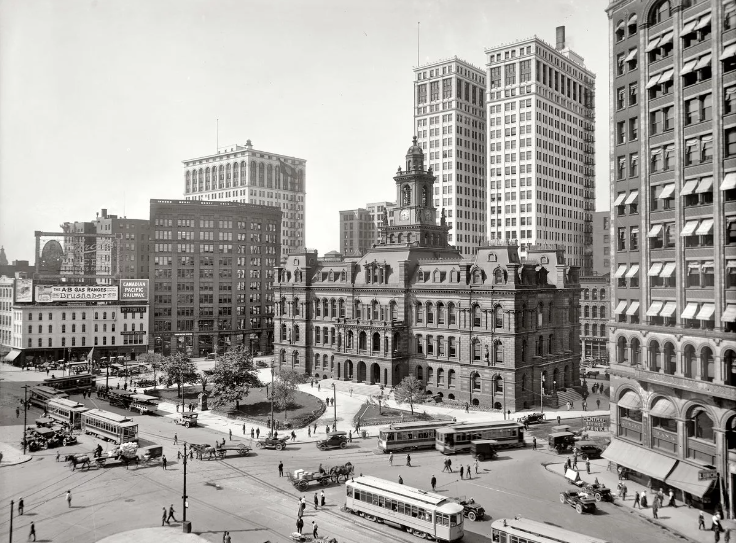 Детройт город в 1920
