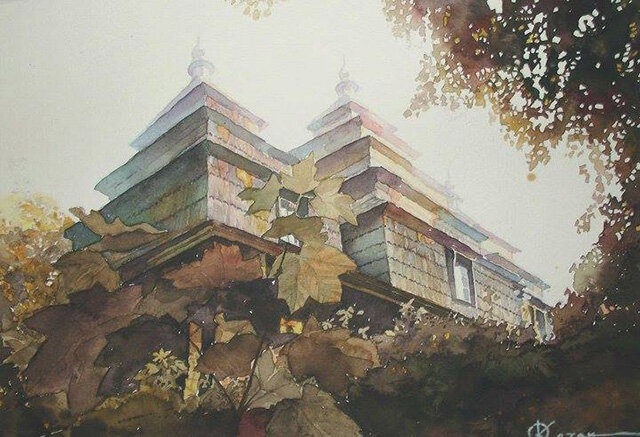 Акварель Олега Козака, изображение: © kozakoleg.blogspot.com