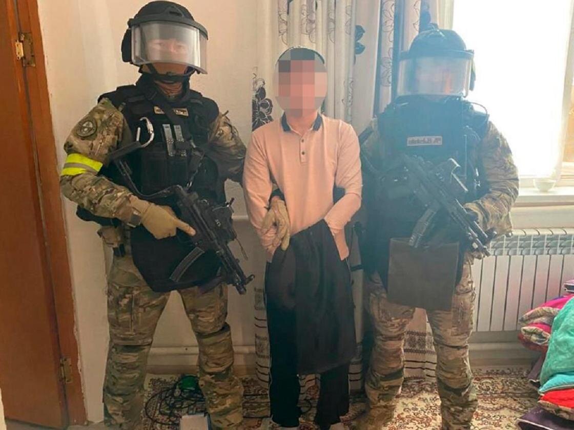    Задержание подозреваемого:КНБ РК