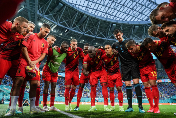 Сборная Бельгии, перед одним из матчей Евро-2020