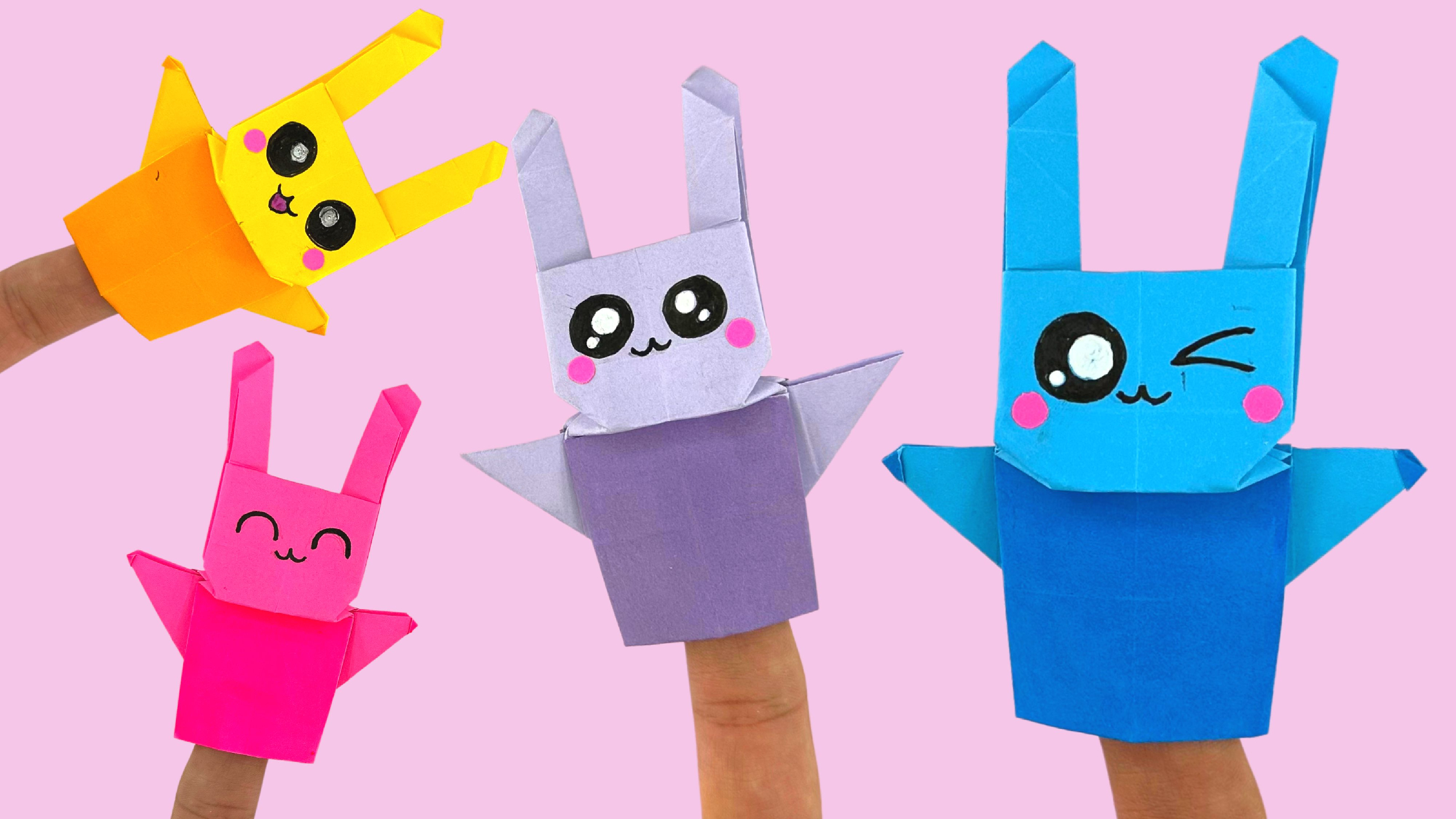 Оригами Puppet. Поделка ночник зайчик из бумаги. Оригами Bunny тутор. Polly's Origami. Пальчики из бумаги