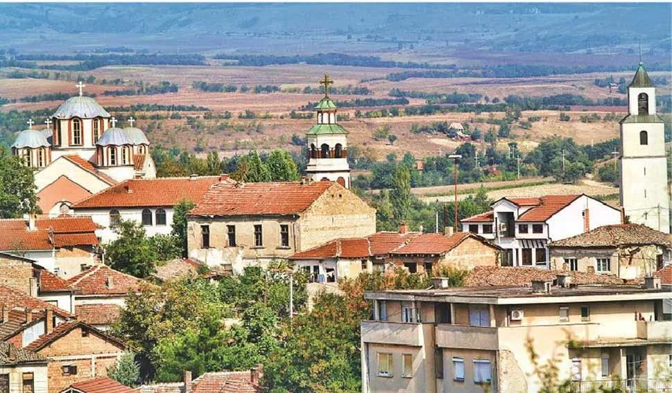 А это город Свети Николе в Северной Македонии.