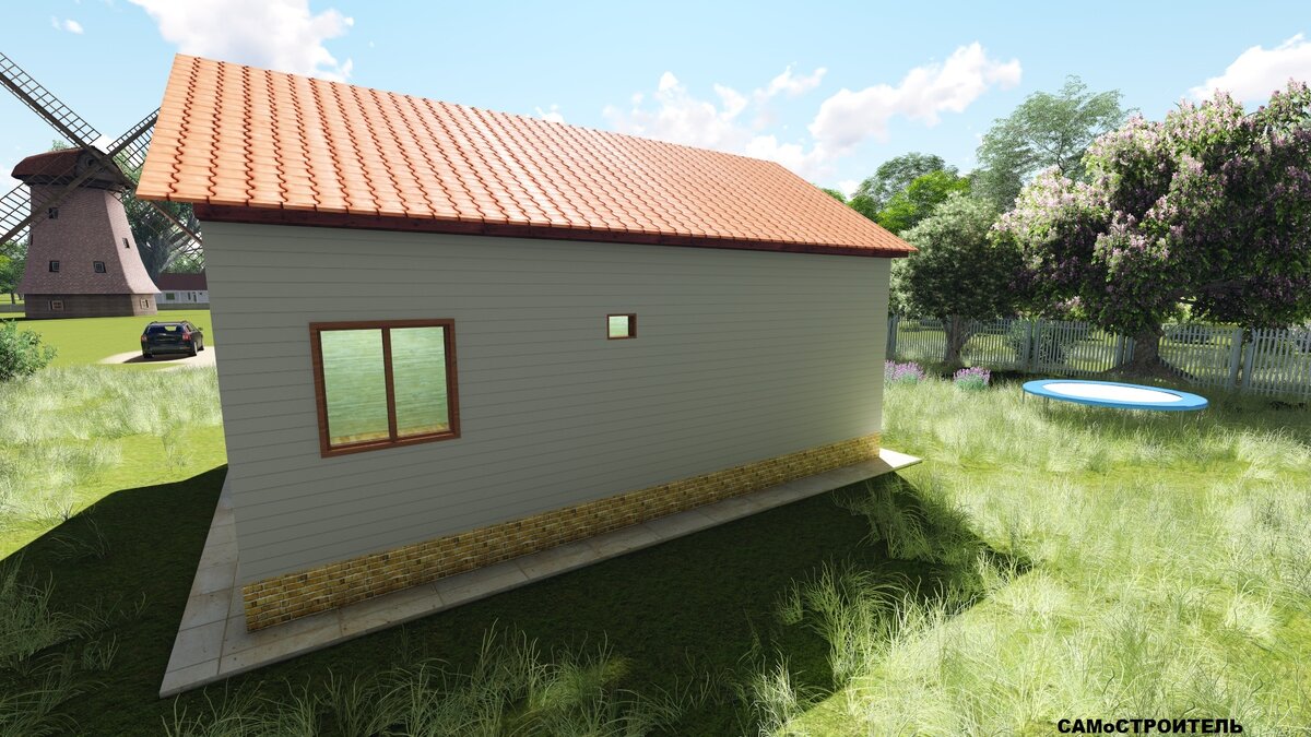 Проект дома с крыльцом