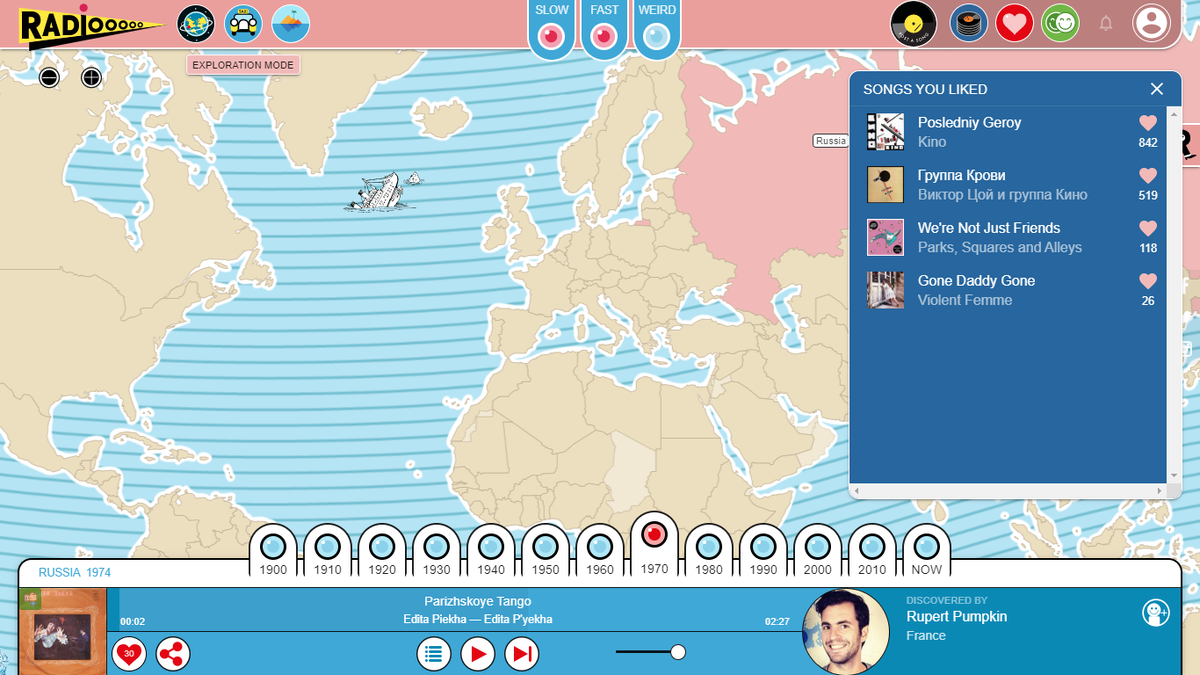 Понравившиеся вам треки можно сохранять. А благодаря учетной записи они не потеряются. 