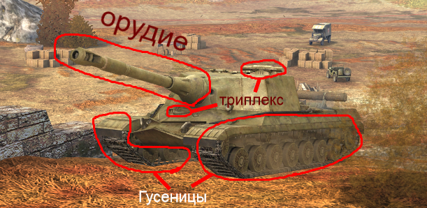 Внешние модули танка