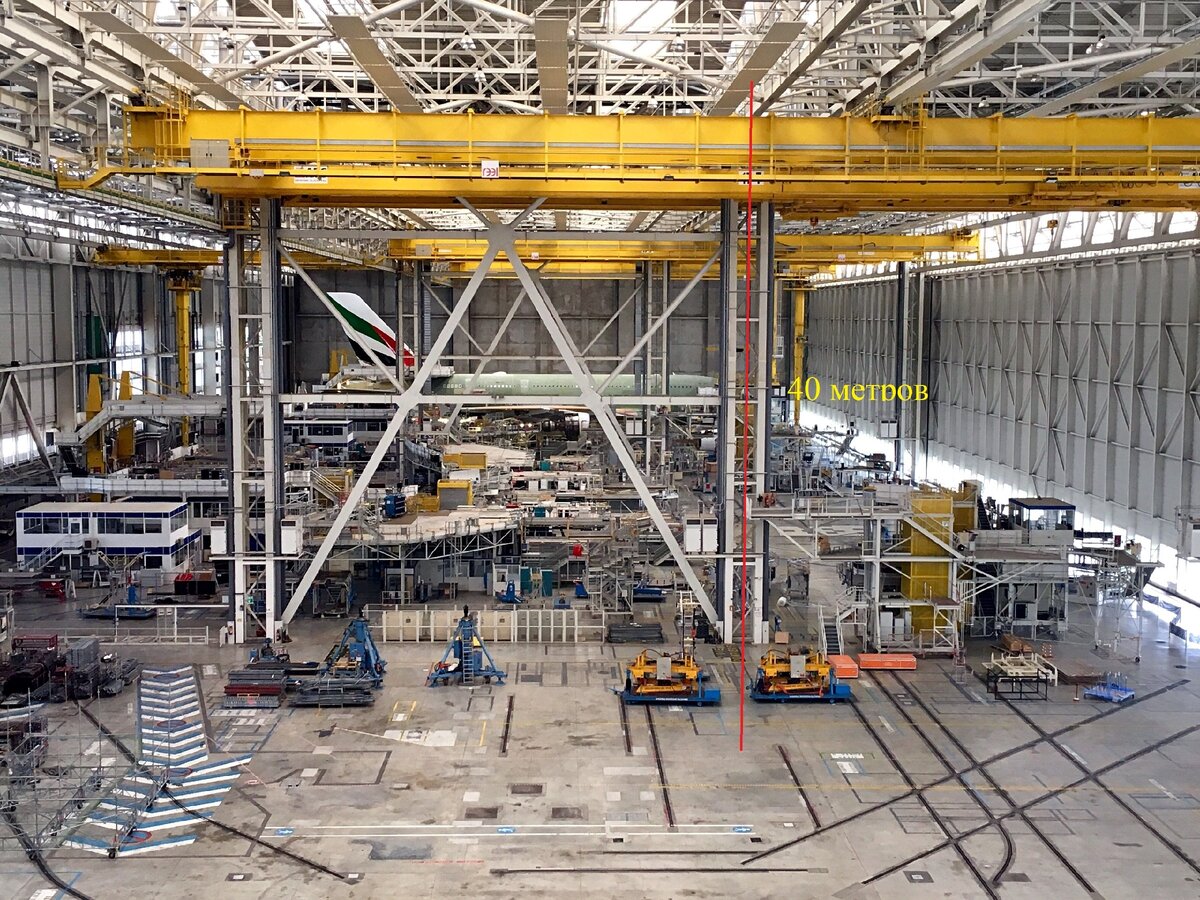 Водяные инфракрасный панели в цехе высотой 40 метров