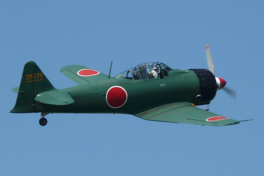 Mitsubishi A6M Zero — самолет этой модели Оуэн Баггетт смог сбить из пистолета