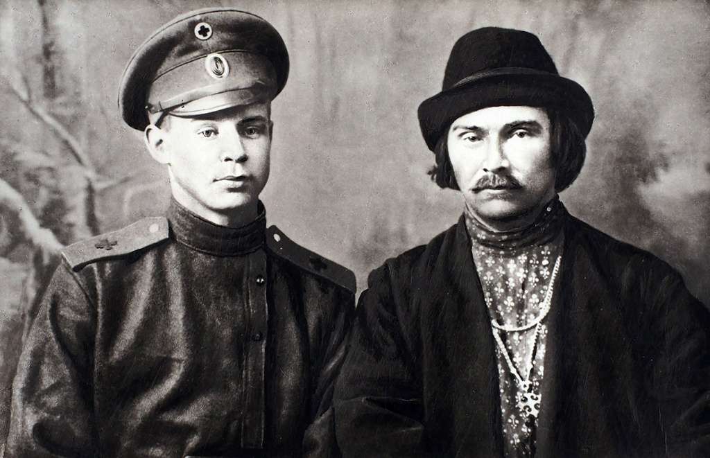Сергей Есенин и Николай Клюев 