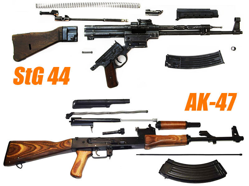 Ак 47 скопирован с stg 44  о йопт? какк так можно)))