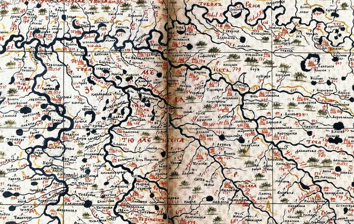 Чертёжная книга С.Ремезова - из открытых интернет источников