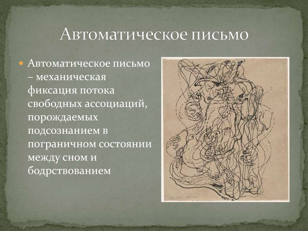 Формирование техники письма. Метод автоматического письма. Автоматическое письмо техника. Автоматическое письмо сюрреализм. Автоматическое письмо в эзотерике.