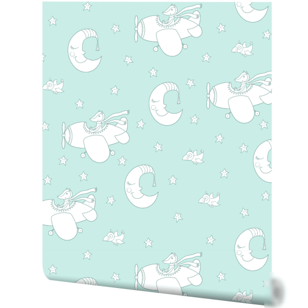 Обои бумажные Детство зелёные 0.53 м 1197 , 127 рублей