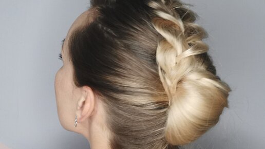 Красивая #ПРИЧЕСКА РАКУШКА за 5 минут. Просто и быстро \ Beautyful Hairstyle FRENCH TWIST BUN UPDO