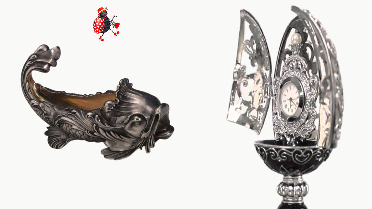Серебряные ювелирные изделия российских мастеров 