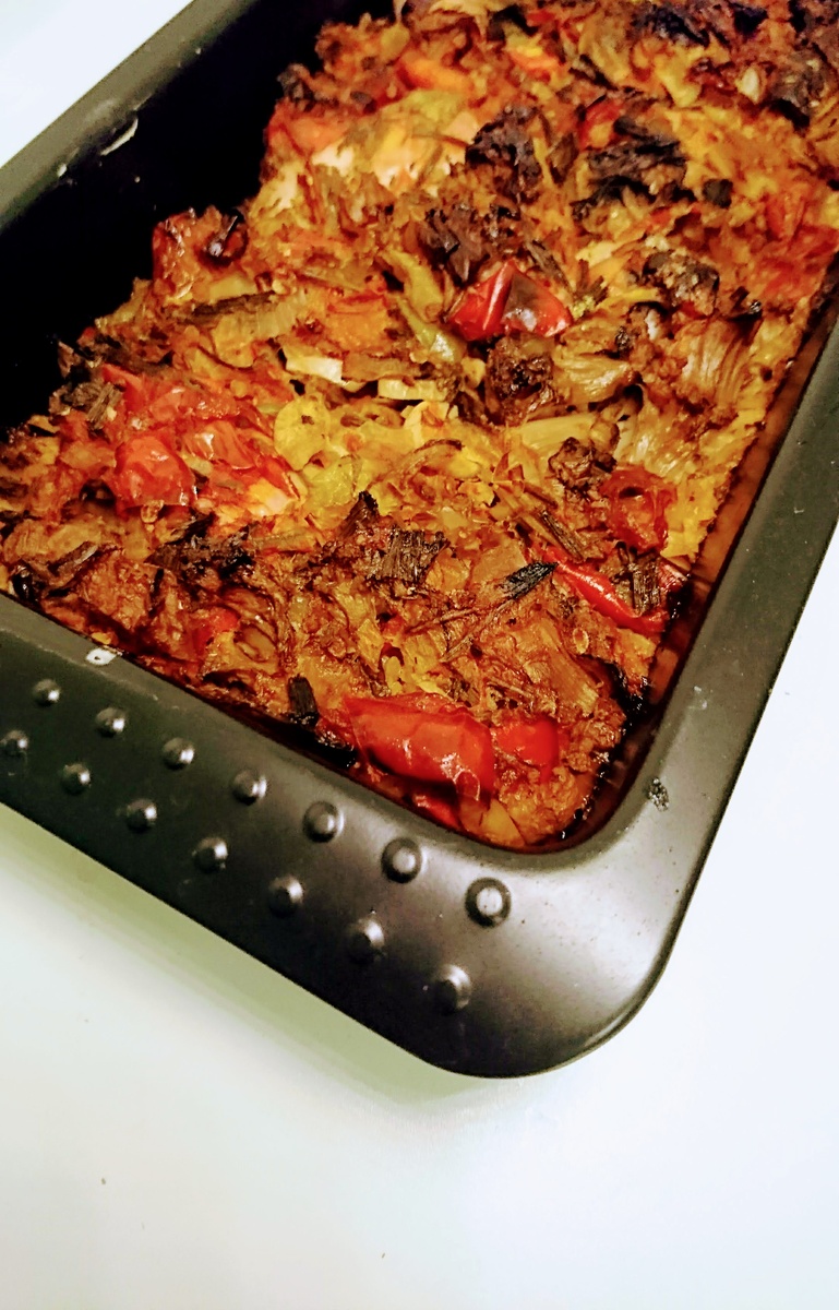 Курица и рис в овощах - всё вместе - вкусно!