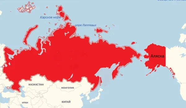 Так будет выглядеть Россия, если Аляска вернется в родную гавань
