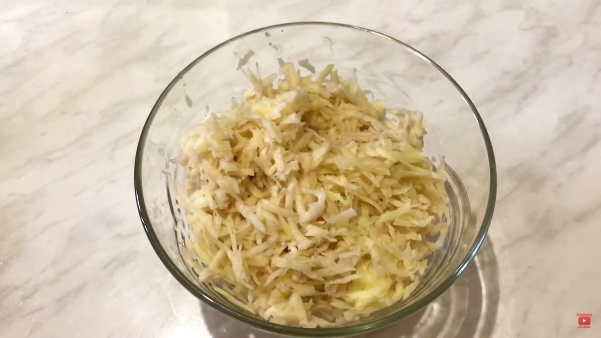 Натертый картофель