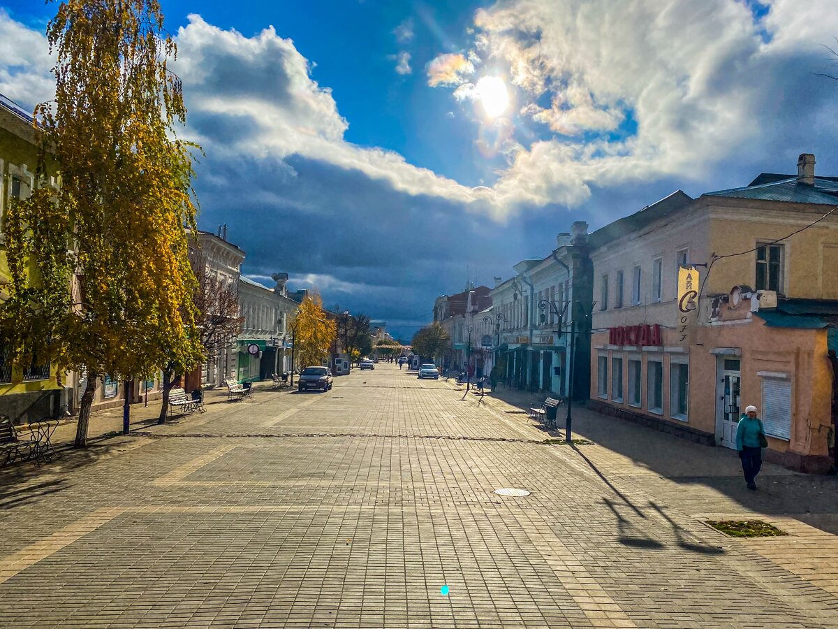 Г.Елец Липецкой области пешеходная улица