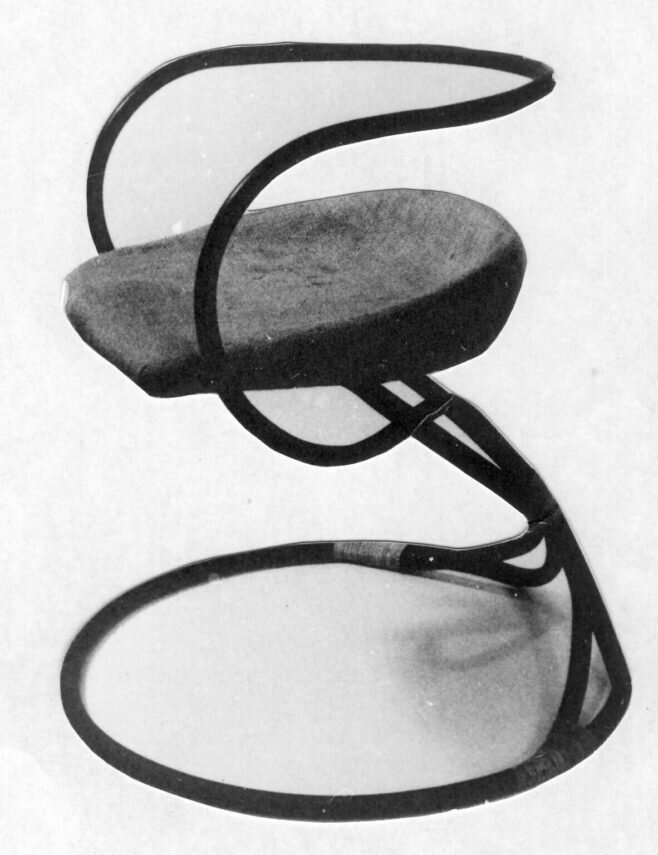 Мягкий рессорный стул из бука. Автор Николай Рогожин 1927-1929 гг.