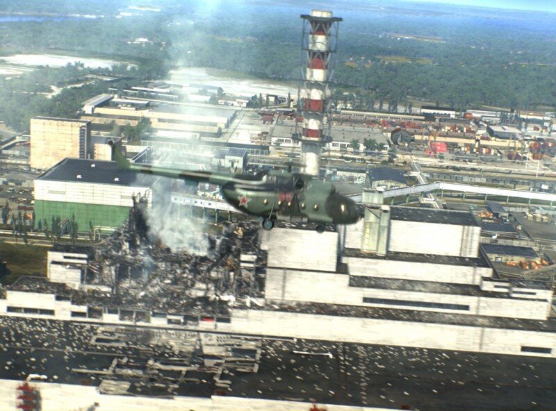 Над разрушенным реактором | Источник: www.infobiz.md