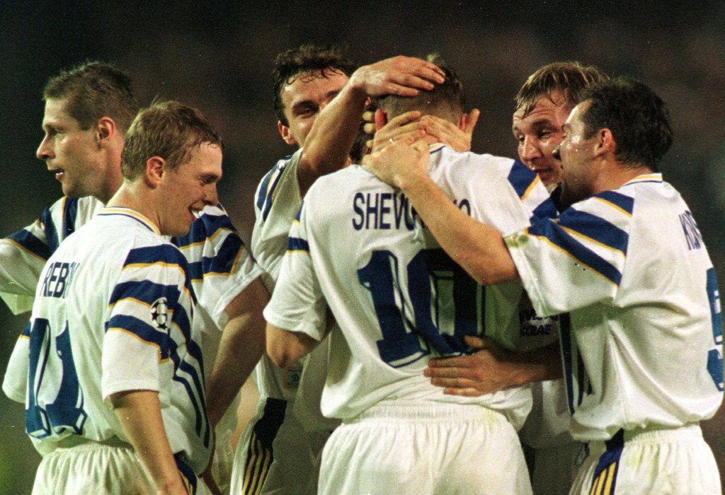 Поздравления Андрея Шевченко с очередным голом в Лиге Чемпионов