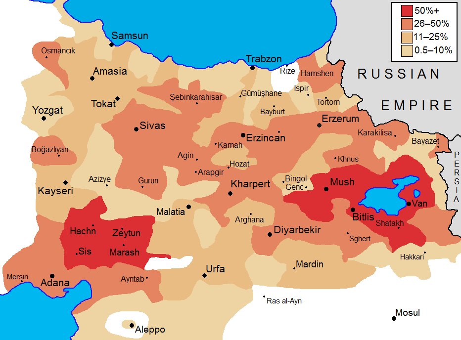 Карта этническая османской империи