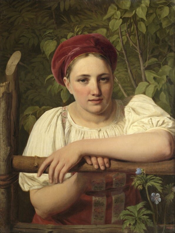 А. Г. Венецианов «Крестьянка Тверской губернии», 1840 © ГРМ