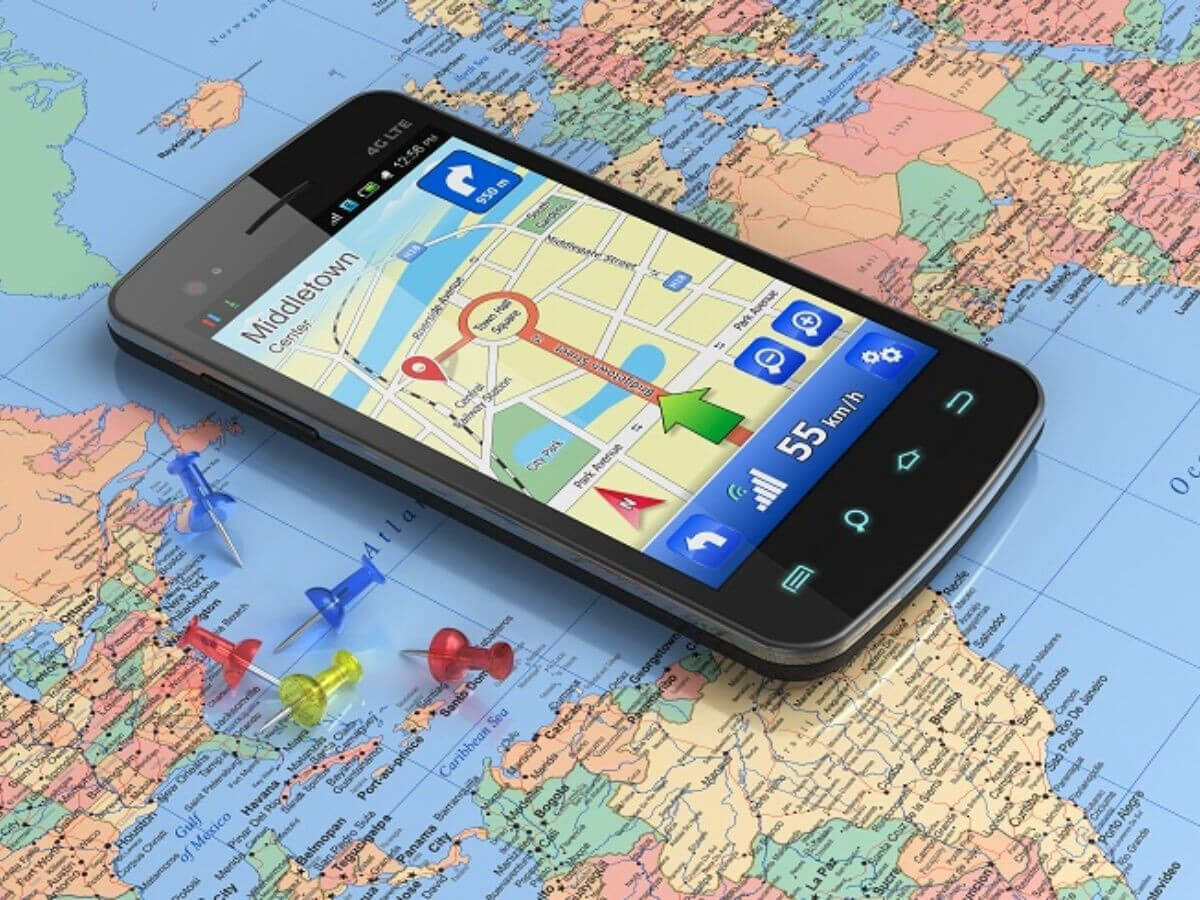 Навигационная программа на смартфоне.   Из открытых источников.