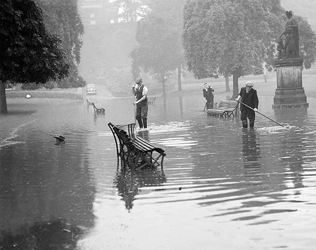 наводнения в Эдинбурге, Великобритания, 1953 год