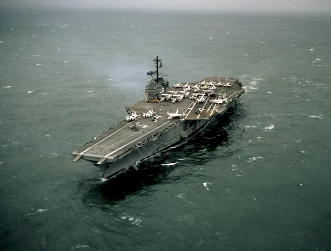 Авианосец "Форрестол" (USS Forrestal). Флагман 7-го флота США в Тихом Океане, во времена карибского кризиса.
