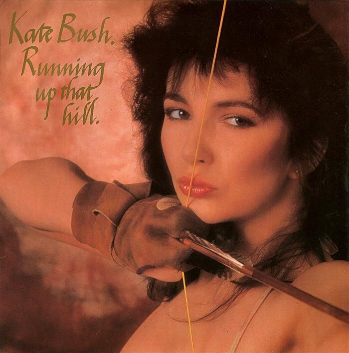 Обложка сингла "Running Up That Hill" английской певицы и автора песен Kate Bush