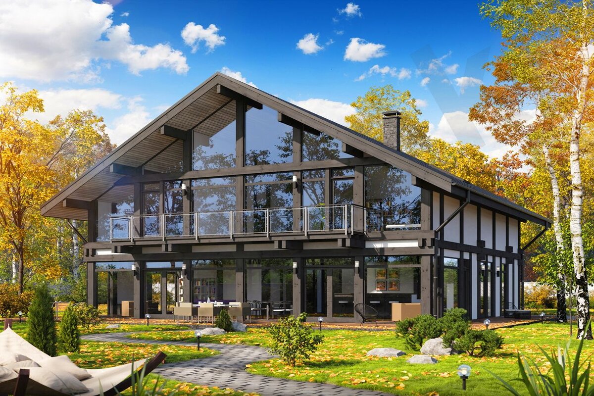 Дом в стиле фахверк