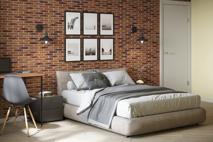 Спальная зона с мягкой кроватью