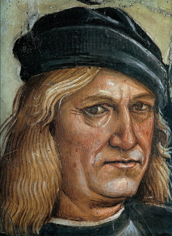 Автопортрет Луки Синьорелли на фреске Антихрист в Дуомо Орвието