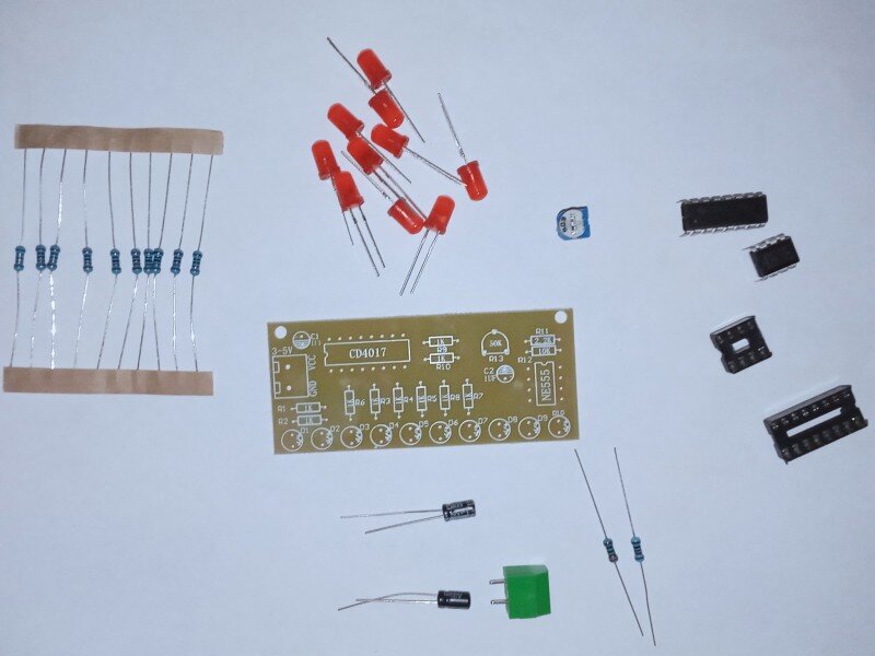 комплект для сборки бегущих огней