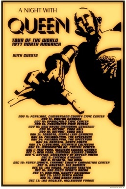 Реклама тура 1977 года