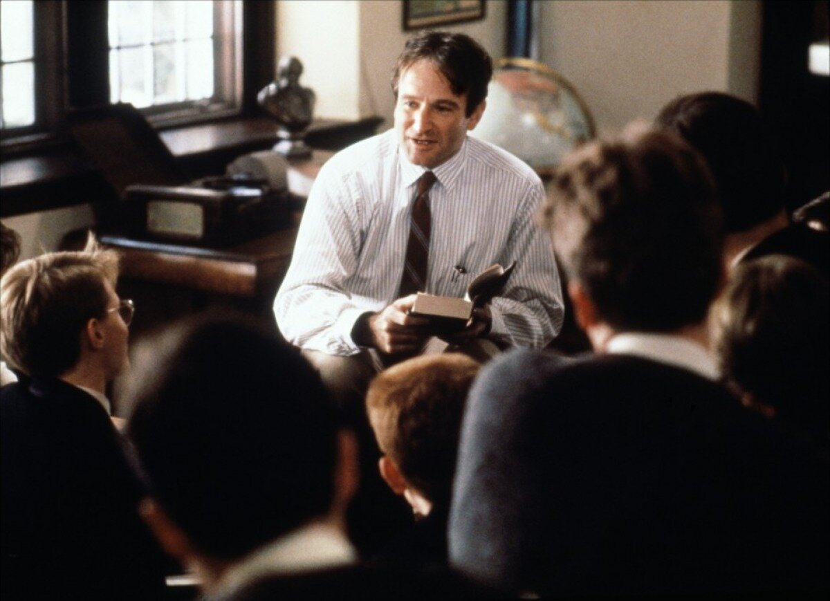 Кадр из фильма "Общество мёртвых поэтов" (1989)