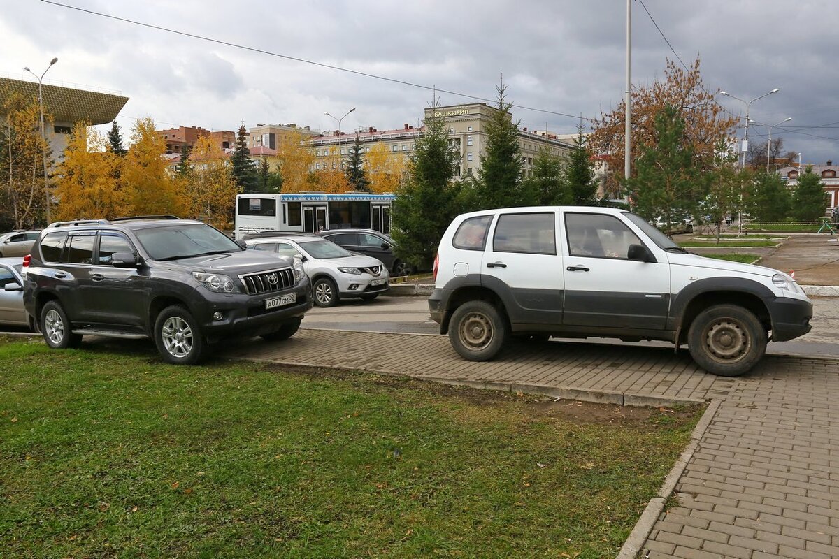 В Уфе стали реже штрафовать за парковку на газоне | Эксперт Башкортостан |  Дзен