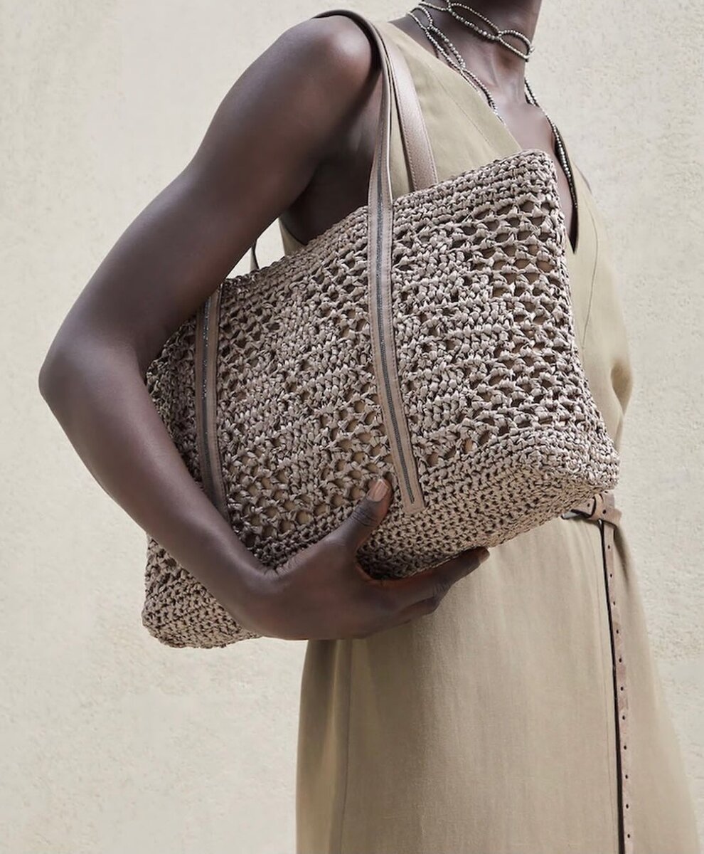 Сумка из рафии