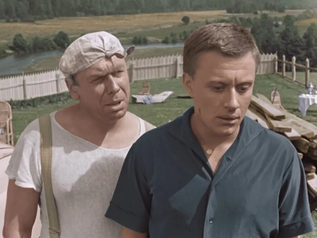 Анатолий Папанов и Андрей Миронов в фильме "Берегись автомобиля"